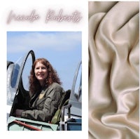 an image of a woman sitting in an airplane