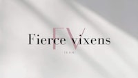 fierce vixens logo on a white background