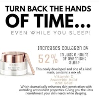 a poster with the words turn back the hands of time even while you sleep